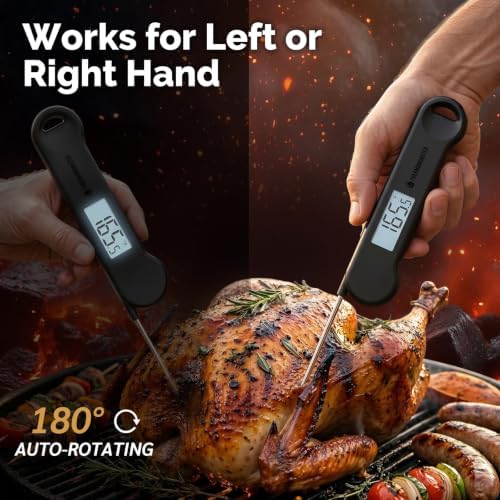 0.5 Sec Instant Read Outdoor Fryer Thermometer Digital, Black - Image 6