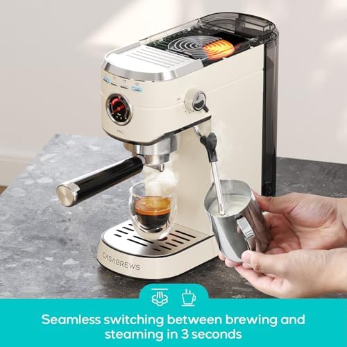 CASABREWS 5418 PRO Compact Espresso Cofee Machine with Fast Heating System - Image 4