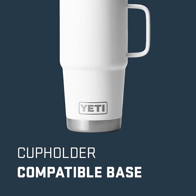 YETI Rambler 20 oz Travel Mug, Stainless Steel, Vacuum Insulated with Stronghold Lid - Image 2