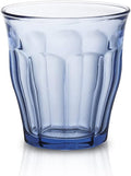 Duralex Made in France Prisme Marine Glass Tumbler Drinking Glasses, 8.75 ounce - Set of 6, Marine Blue by DuralexMadeInFrance