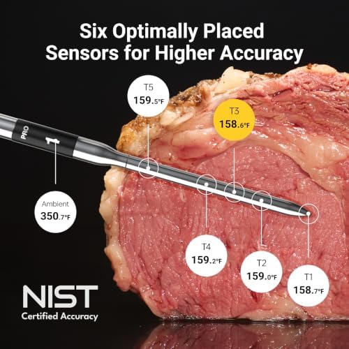ThermoMaven Sub-1G Wireless Meat Thermometer, 4 Probes WiFi Thermometer - Image 4