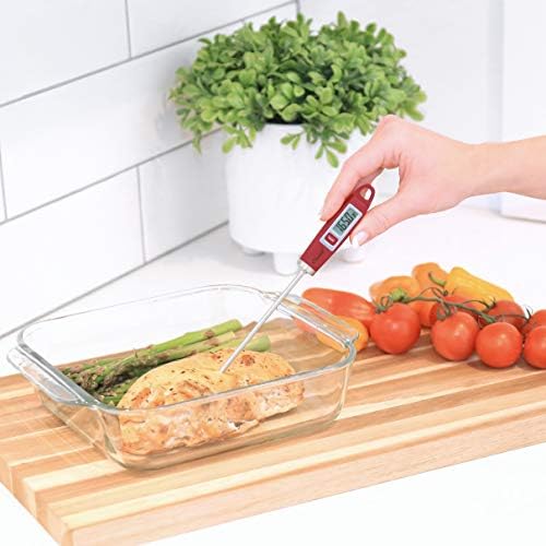 Escali DH1 Gourmet Digital Meat Thermometer with Extra Long Probe, NSF Certified, Red - Image 5