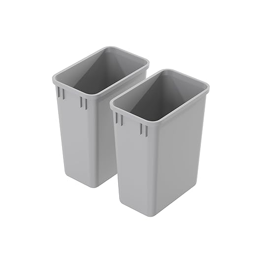 Dowell 2 Pack 35Qt Wastebasket Trash Container, - Image 2