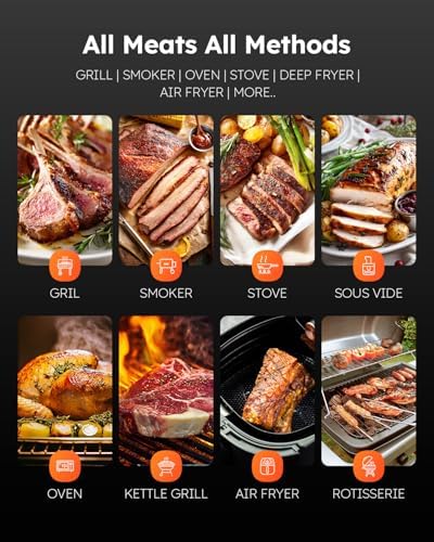 Wireless Meat Thermometer Digital, Smart Bluetooth Instant Read, Grey - Image 6