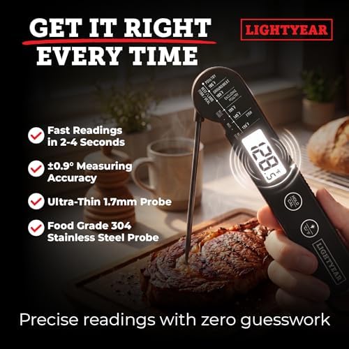 Lightyear Digital Meat Thermometer – Instant Read for Grilling - Image 2