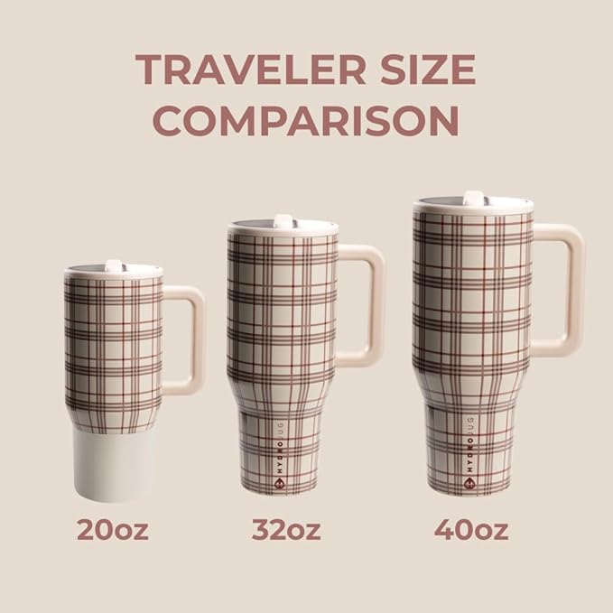 HydroJug Traveler - 32 oz Water Bottle with Handle & Flip Straw - Fits in Cup Holder, Leak Resistant Tumbler-Reusable Insulated Stainless Steel & Rubber Base - Gifts for Women & Men, Blair - Image 4