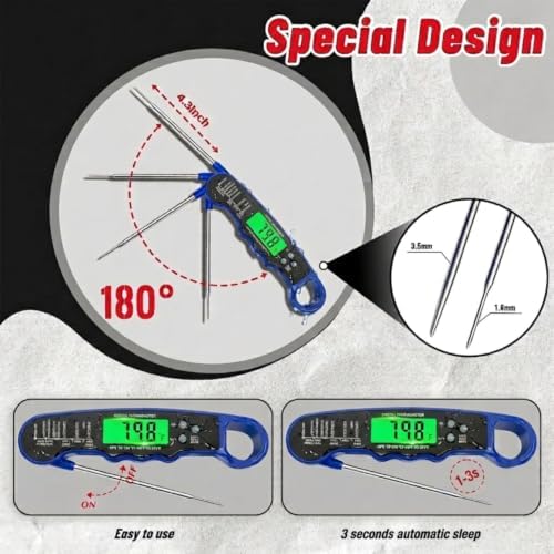 Meat Thermometer Digital Instant Read Food Thermometer for Oven & Cooking - Image 6