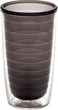 Tervis Clear & Colorful Tabletop Made in USA Double Walled Insulated Tumbler Travel Cup Keeps Drinks Cold & Hot, 16oz, Quartz by TervisTumblerCompany