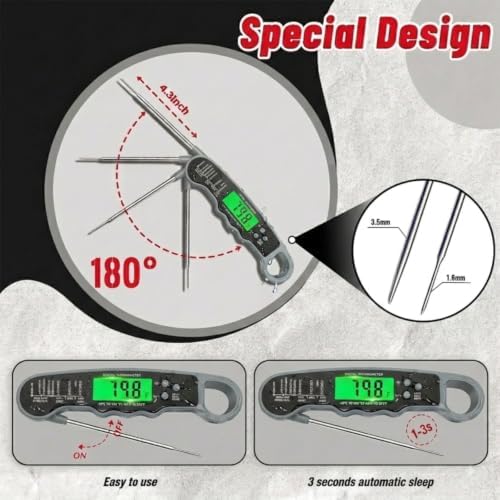 Meat Thermometer Digital Instant Read Food Thermometer for Oven & Cooking - Image 6