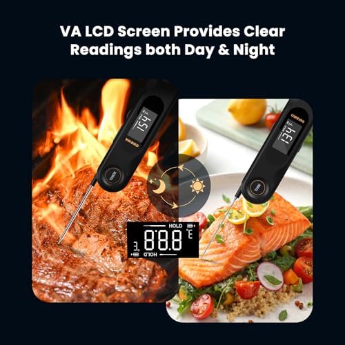 Dual Probes Instant Read Meat Thermometer Digital, 3.5mm & 2.0mm Probes - Image 5