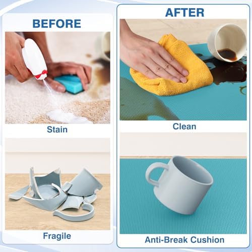 StepRite Kitchen Mats for Floor, 2-Piece Anti-Fatigue Kitchen Rugs, Green - Image 4