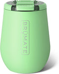 BrüMate Uncork'd 14oz 100% Leakproof Insulated Wine Tumbler | Locking Lid | Insulated Stainless Steel Wine Glass | Perfect For Travel & Outdoors | BPA-Free (Kiwi) by Br%C3%BCMate