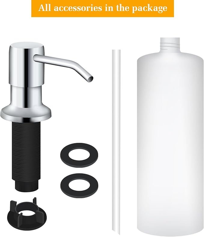 Soap Dispenser for Kitchen Sink, Built in Sink Soap Dispenser Lotion Dispenser - Image 5