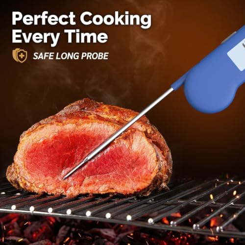 0.5 Sec Instant Read Outdoor Fryer Thermometer Digital, Blue - Image 7