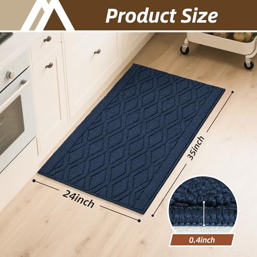 COSY HOMEER Kitchen Rugs 24"x35" Non-Slip Washable Kitchen Mats for Floor - Image 2