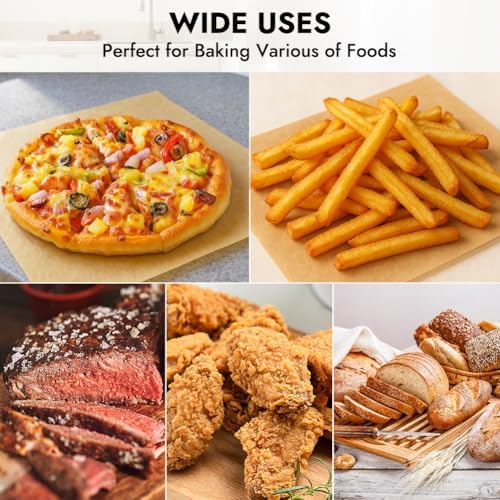 BYKITCHEN 200PCS 11 x 9in Disposable Air Fryer Parchment Paper Sheet Liners - Image 7