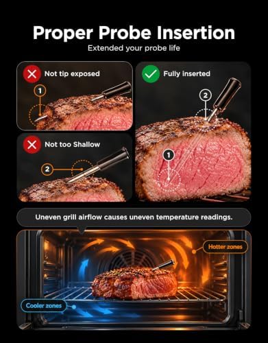 GoveeLife Smart Wireless Meat Thermometer Digital 2 Probes with App Alarm - Image 4