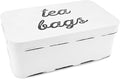 AuldHome Design Farmhouse Tea Bag Box, Vintage Retro Style Enamelware Tea by AuldHomeDesign