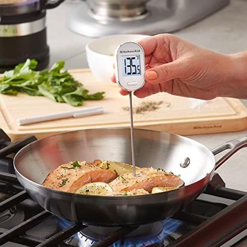 KitchenAid KQ904WH Digital Instant Read Kitchen and Food Thermometer White, Temperature Range: -40F to 482F, White - Image 4