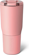 BrüMate Nav 25oz 100% Leak Proof Insulated Travel Tumbler with Magnetic BevLock™ Lid - Double Wall Cup-Holder Friendly Stainless Steel Mug (Guava) by Br%C3%BCMate