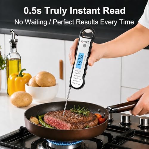0.5s Instant Read Meat Thermometer Digital, Cooking, ±0.5°F Accuracy - Image 3