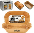 Loaf Pan Liners, 160Pcs Bread Pan Liners for Baking Bread 9x5, 9.5 x 5 Inch, Food Grade, Oil Proof, Heat Resistant, Non-Stick Disposable Parchment Paper for Oven, Air fryer, Pans, Baking by LYHOLKEER