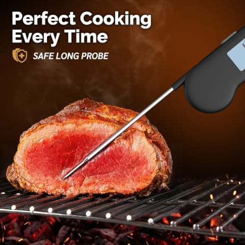 0.5 Sec Instant Read Outdoor Fryer Thermometer Digital, Black - Image 7