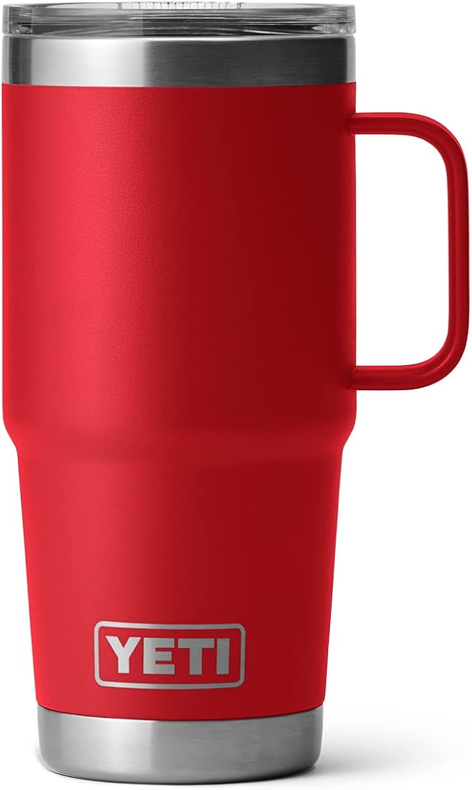 YETI Rambler 20 oz Travel Mug, Stainless Steel, Vacuum Insulated with Stronghold Lid - Image 4