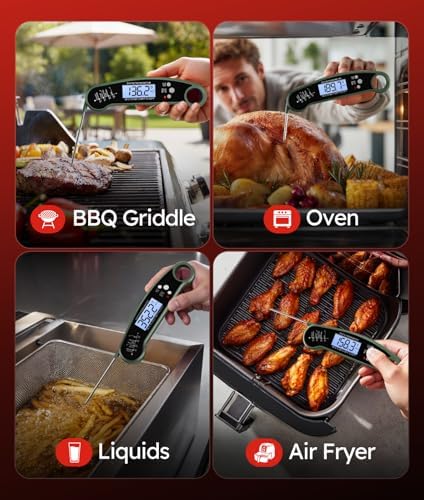 Instant Read Meat Thermometer Digital, Food Thermometer for Cooking, Green - Image 6