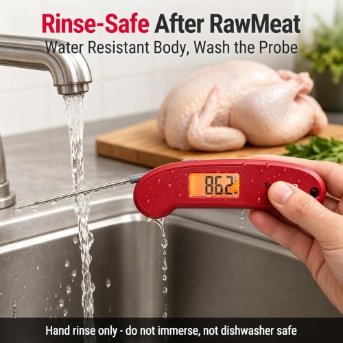 TempPro TempX2 0.3s Instant Read Meat Thermometer Digital for Cooking Food - Image 6