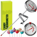 CRAFT911 Candy Thermometer with Pot Clip - Deep Fry Oil Thermometer for Frying and Candle Making (White) by Craft911byLIME