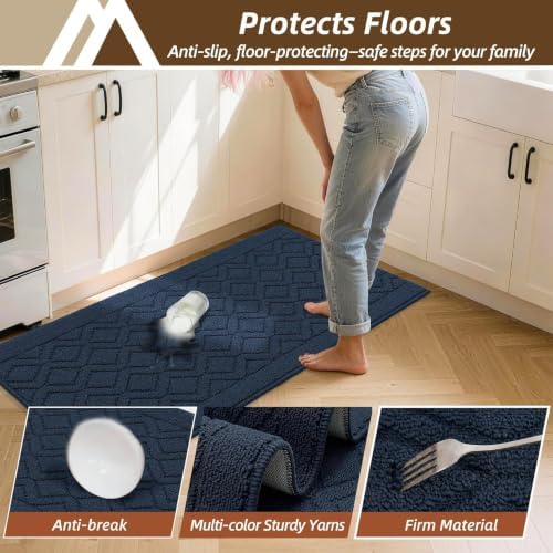 COSY HOMEER Kitchen Rugs 24"x35" Non-Slip Washable Kitchen Mats for Floor - Image 6