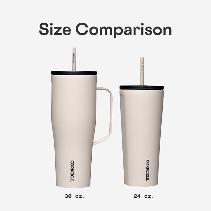 Corkcicle Cold Cup Insulated Tumbler with Straw - Keeps Drinks Cold for 12 Hours - Triple-Insulated Stainless Steel - Leak-Resistant Lid - Summer Drinkware Gift - 24 oz - Rainbow Unicorn - Image 7