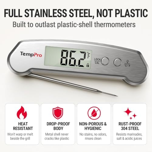 TempPro TempSwift 0.3 Sec Instant Read Digital Meat Thermometer for Cooking - Image 3