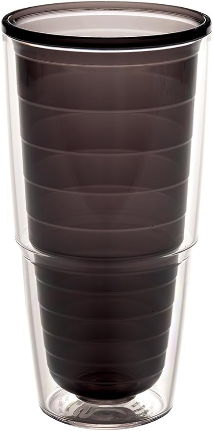 Tervis Clear & Colorful Tabletop Made in USA Double Walled Insulated Tumbler Travel Cup Keeps Drinks Cold & Hot, 24oz, Quartz - Image 2