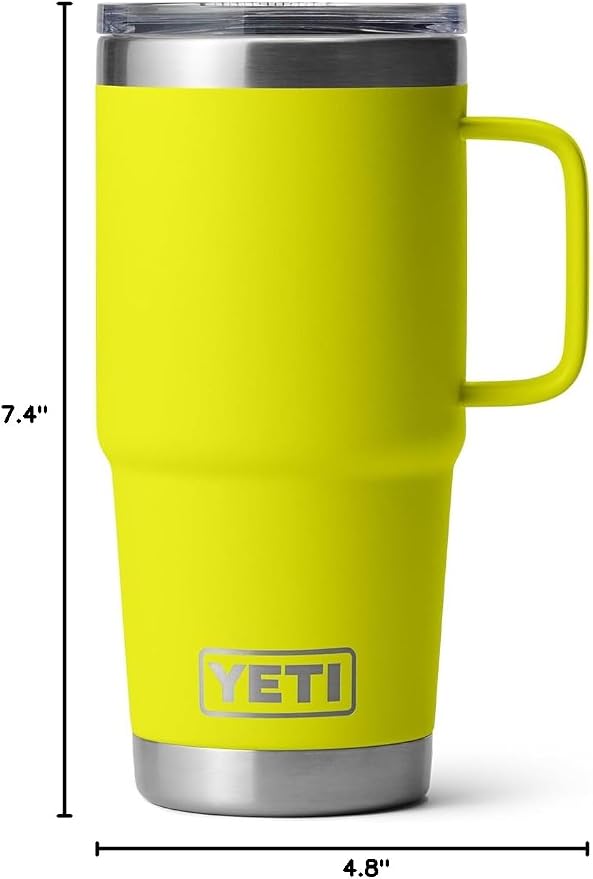 YETI Rambler 20 oz Travel Mug, Stainless Steel, Vacuum Insulated with Stronghold Lid - Image 9