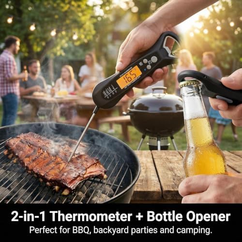 2pcs Instant Read Meat Thermometer, Waterproof Digital Food Thermometer - Image 6