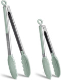 Tongs for Cooking, 600ºF High Heat-Resistant Stainless Steel Kitchen Tongs by EEKEDO