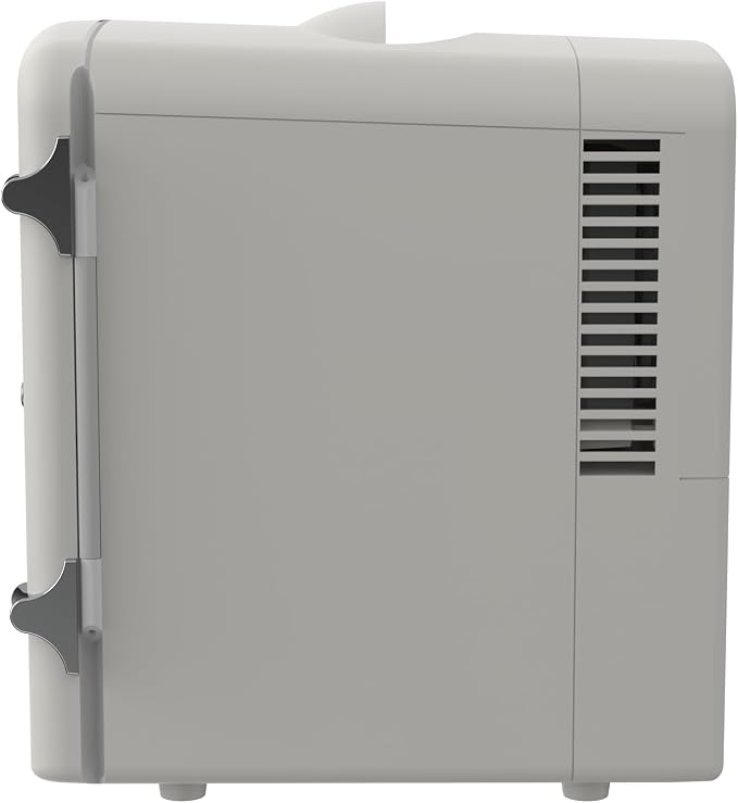 Frigidaire EFMIS171 Retro Mini Portable Personal Fridge - Ideal for Home, Office or Dorm - Includes Carrying Handle, AC/DC Wall/Car Charger (Grey) - Image 6