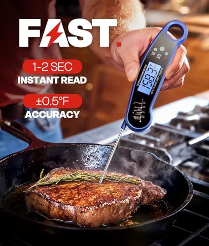 Meat Thermometer Digital, Food Thermometer for Cooking, Blue - Image 2