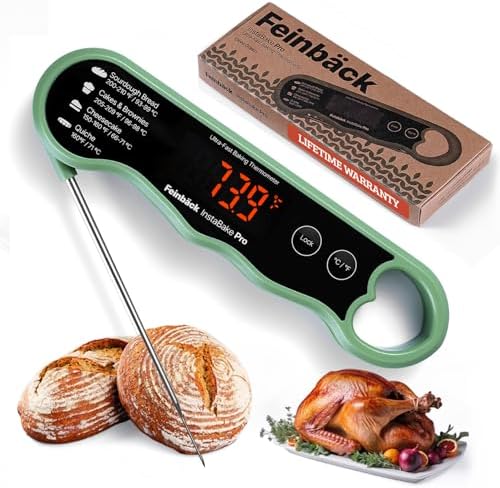 Pro Instant Read Food Thermometer, Olive Green by BakingTools