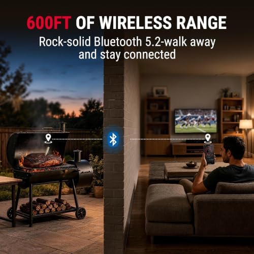 TempPro 600FT Wireless Meat Thermometer for Cooking with 2 Thinner Probes - Image 2