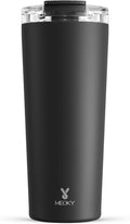 Meoky 24 oz Travel Coffee Mug with Leak-proof Lid, Stainless Steel Insulated Coffee Tumbler, Keeps Hot for 8 Hours or Cold for 24 Hours, Fits in Car Cup Holder (Night) by MEOKY