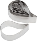 Ateco Plain Edge Comma Cutters in Graduated Sizes, Stainless Steel by Ateco