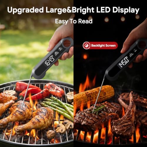 Meat Thermometer Digital, Cooking, Grilling Thermometer, 1-2S Instant Read - Image 3