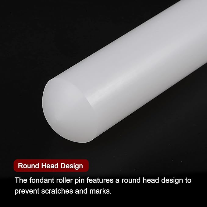 HARFINGTON Fondant Rolling Pin PP 45cm x 2.5cm Non Stick - Image 4