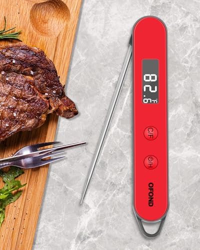 Instand Read Digital Food Thermometer for Grill Meat BBQ Steak - Image 7