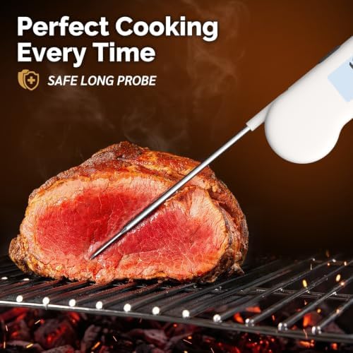 0.5 Sec Instant Read Outdoor Fryer Thermometer Digital, White - Image 7
