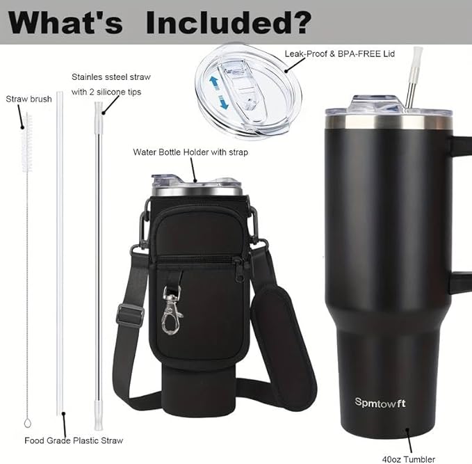 40oz Stainless Steel Double Vacuum Tumbler - Image 9