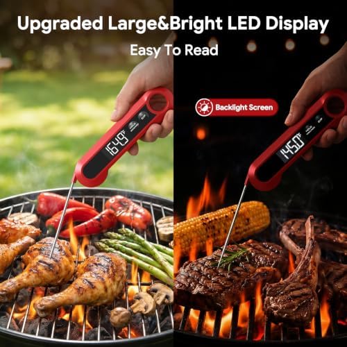 Meat Thermometer Digital, 1-2 Sec Instant Read Food Thermometer for Cooking - Image 3
